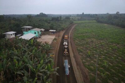 Vía rural La Cruz – La Saiba intervenida por el GAD-Municipal de Mocache