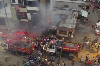 Incendios afectan a Babahoyo: Seis incidentes reportados