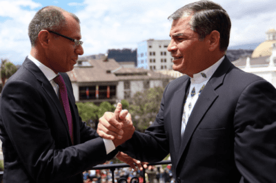 Rafael Correa y Jorge Glas, declarados no elegibles para ingresar a Estados Unidos, mantienen pendientes procesos judiciales en Ecuador