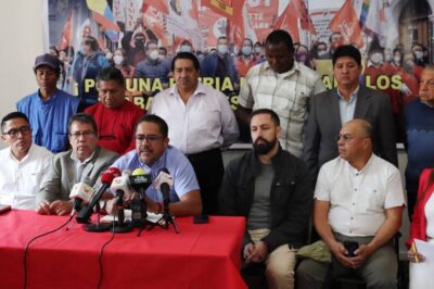 El FUT y movimientos sociales convocan protestas en contra de Daniel Noboa